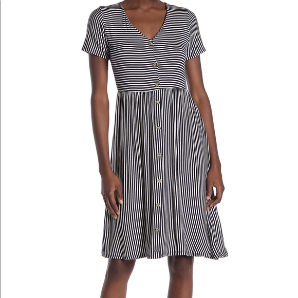 West Kei knit stripe boyfriend dress - Picture 2 of 9